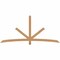 Ekena Millwork Alberta Smooth Timber Gable Bracket, Western Red Cedar, 96"W x 44"H x 3 1/2"D x 3 1/2"F, 11/12 Pitch GBW096X44X0404ALB00SWR - alternate 1